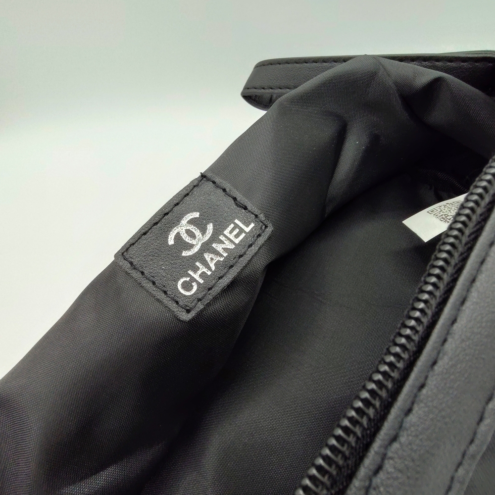 CHANEL Beaute Black Nylon Travel Case Zip Bottom Organizer Dust Bag VIP GWP Bag - Picture 5 of 12